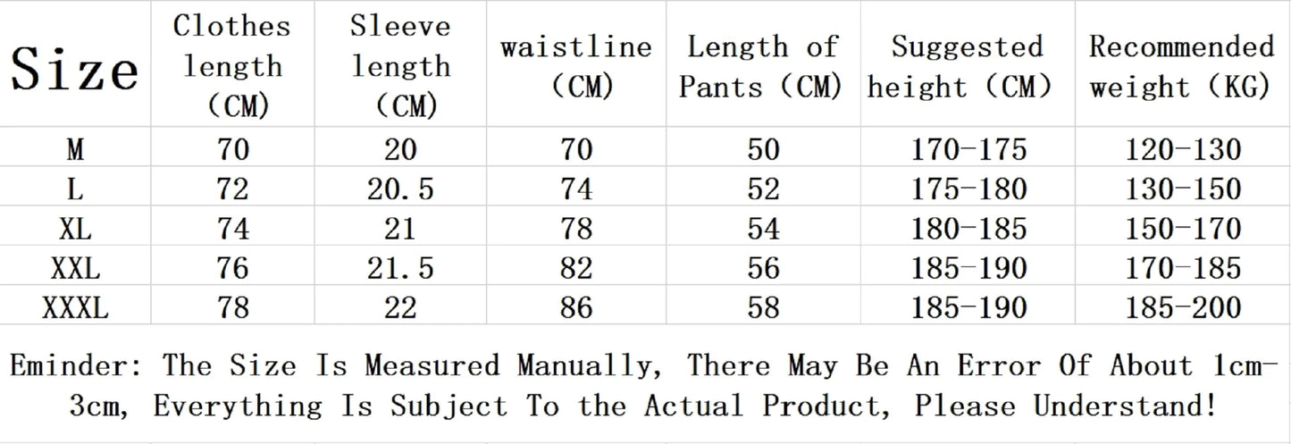 2025 Men's Summer Sports Casual Solid Color Striped Suit Loose Crew Neck Short-sleeved Drawstring Shorts Two-piece Set