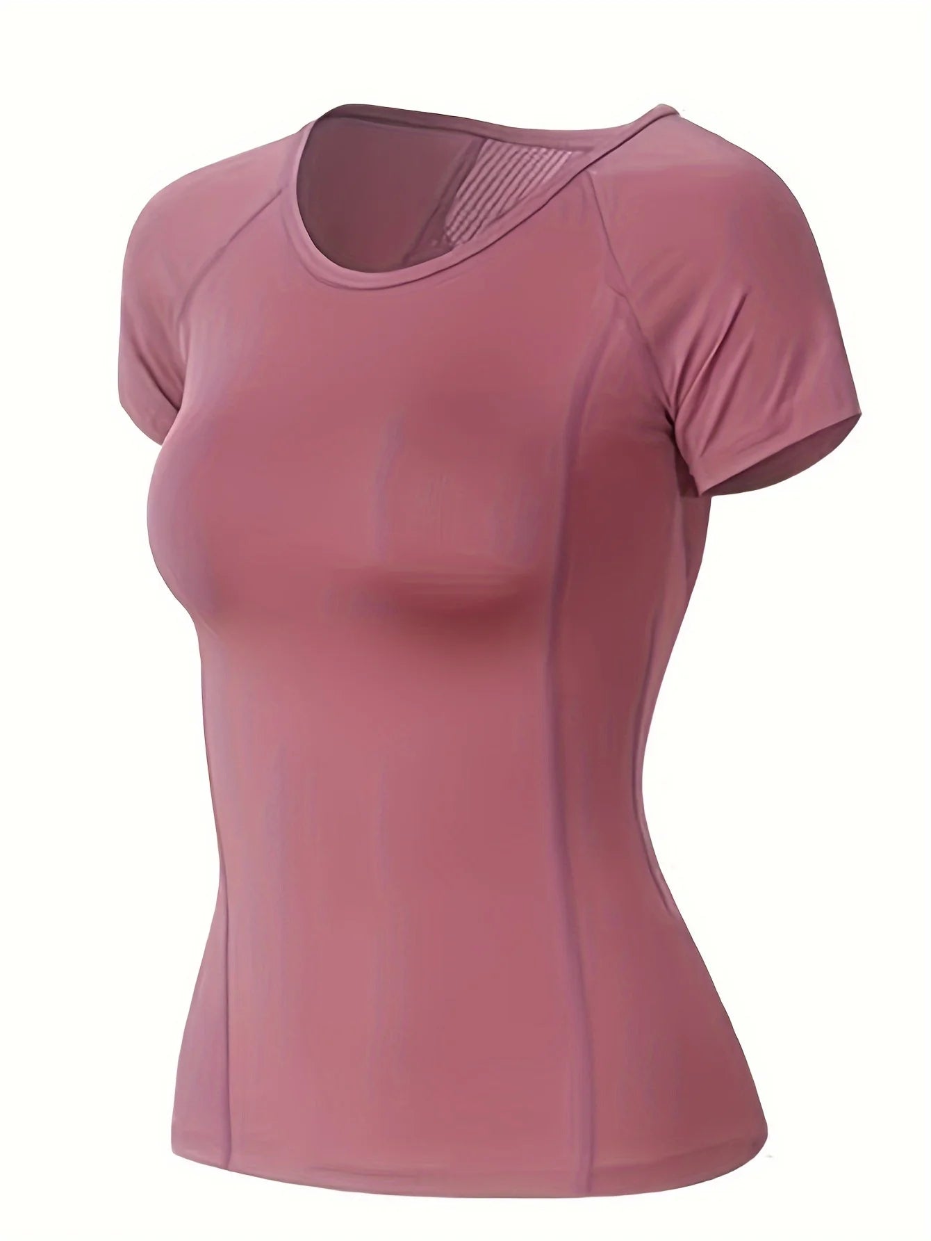 Sport t-shirt kvinnor sommar andas in sexig skönhet rygg fitness bär snabb torr löpande träning kort ärm yoga topp
