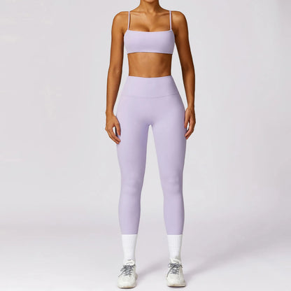 Sexy Fitness Tracksuit Women Yoga Set di yoga Allenamento senza cuciture per palestra di abbigliamento da palestra sportiva reggiseno top a vita alta leggings sport tute