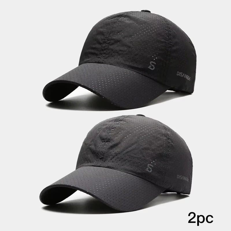 Original design løpende hette tynn rask tørkende pustende and tunge utendørs menns sol sommerfiske avisor baseball cap