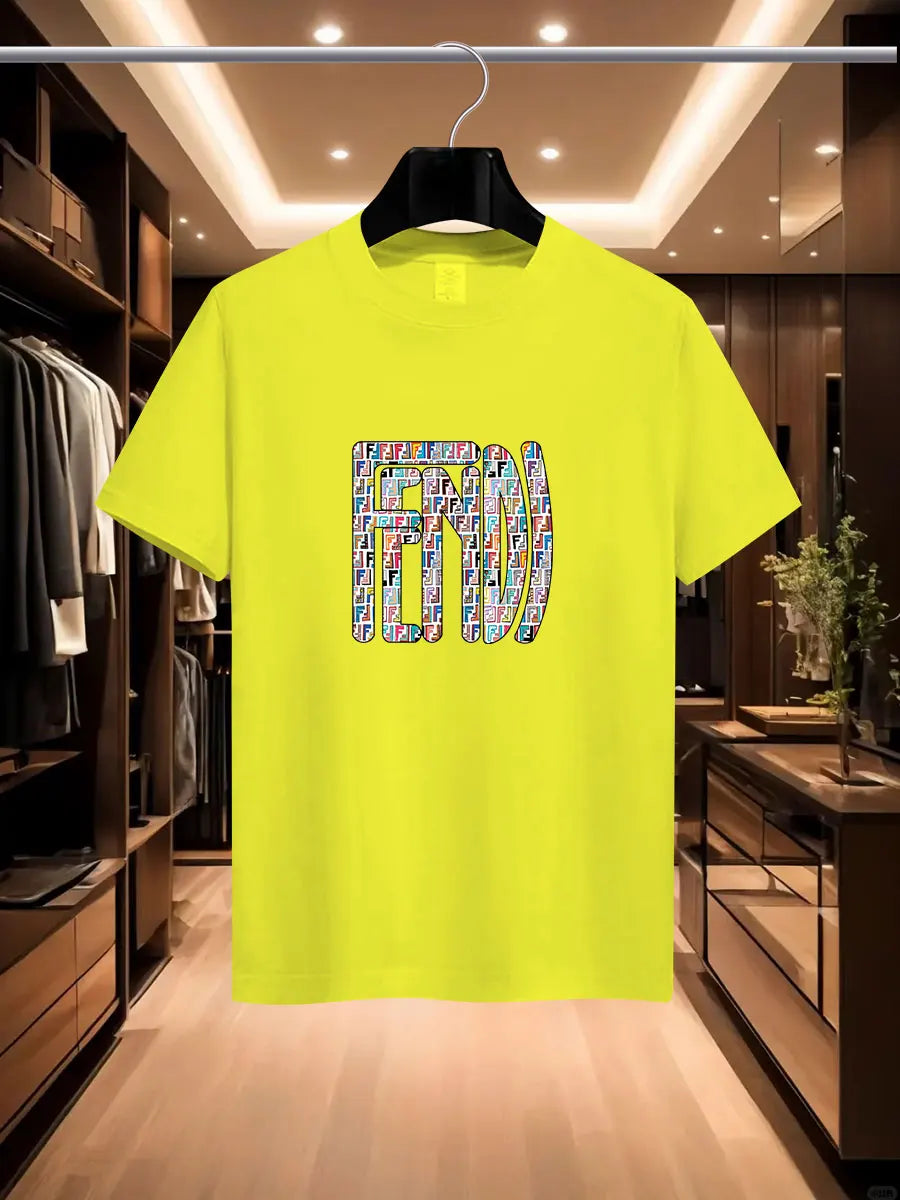 Camiseta impresa de la marca de la marca de FD International Fash International Fashion Fash International Fashion Fashion de Summer Men.