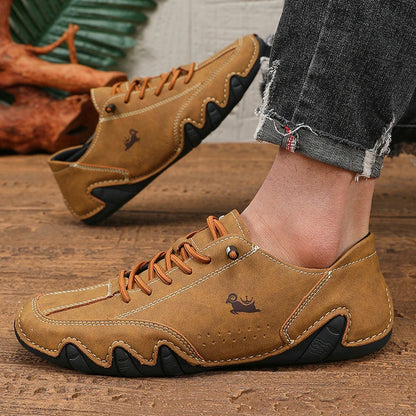 Uomo primaverile sneaker a basso taglio moca