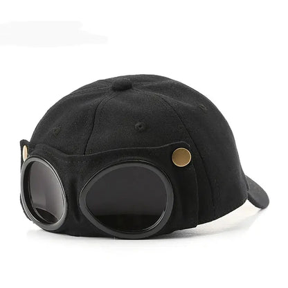 Aviator Hat Tide Korean Version Personlighetsglasögon Cap Herrens solglasögon Solshade Spring and Summer Versatile Tide Baseball Cap