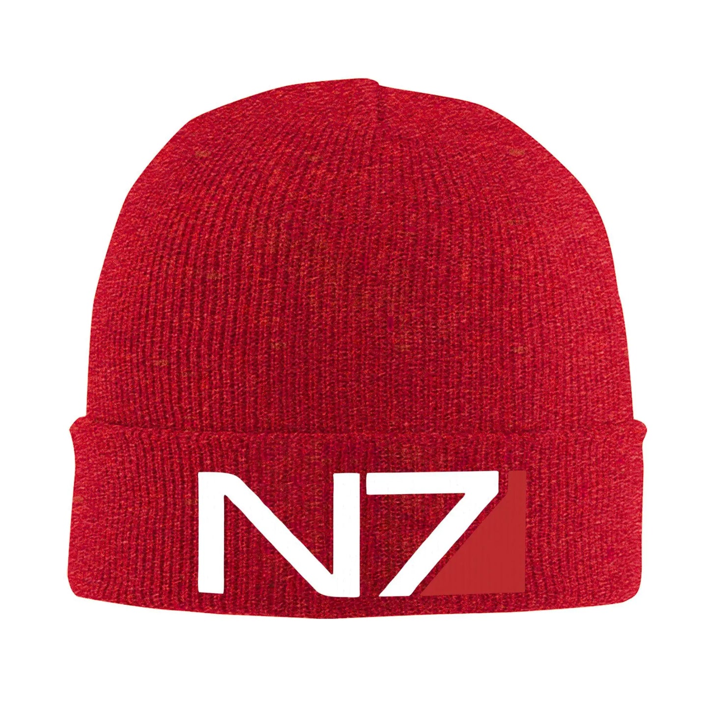 Mass Effect N7 Knit Hat Beanie Winter Hats Warm Acrylic Hip-Hop Caps for Men Women Gifts