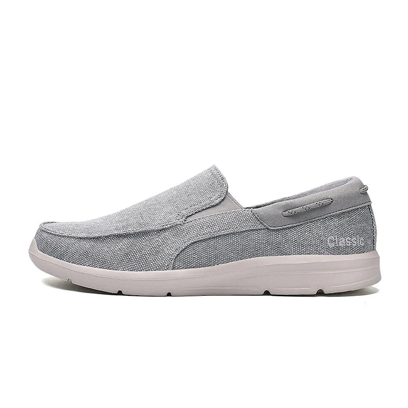 Ny sommer åndbar lærred sko mænd loafers glider på sneakers mode afslappet mænd sko lette lejligheder mænd, der kører zapato