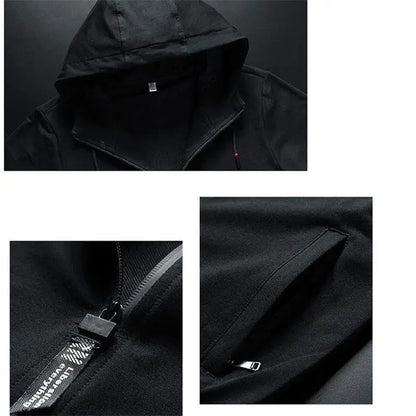 Men's Winter Tracksuit Set Solid Color Hoodies and Drawstring Sweatpants Loose Fit Leisure Sportswear Suit