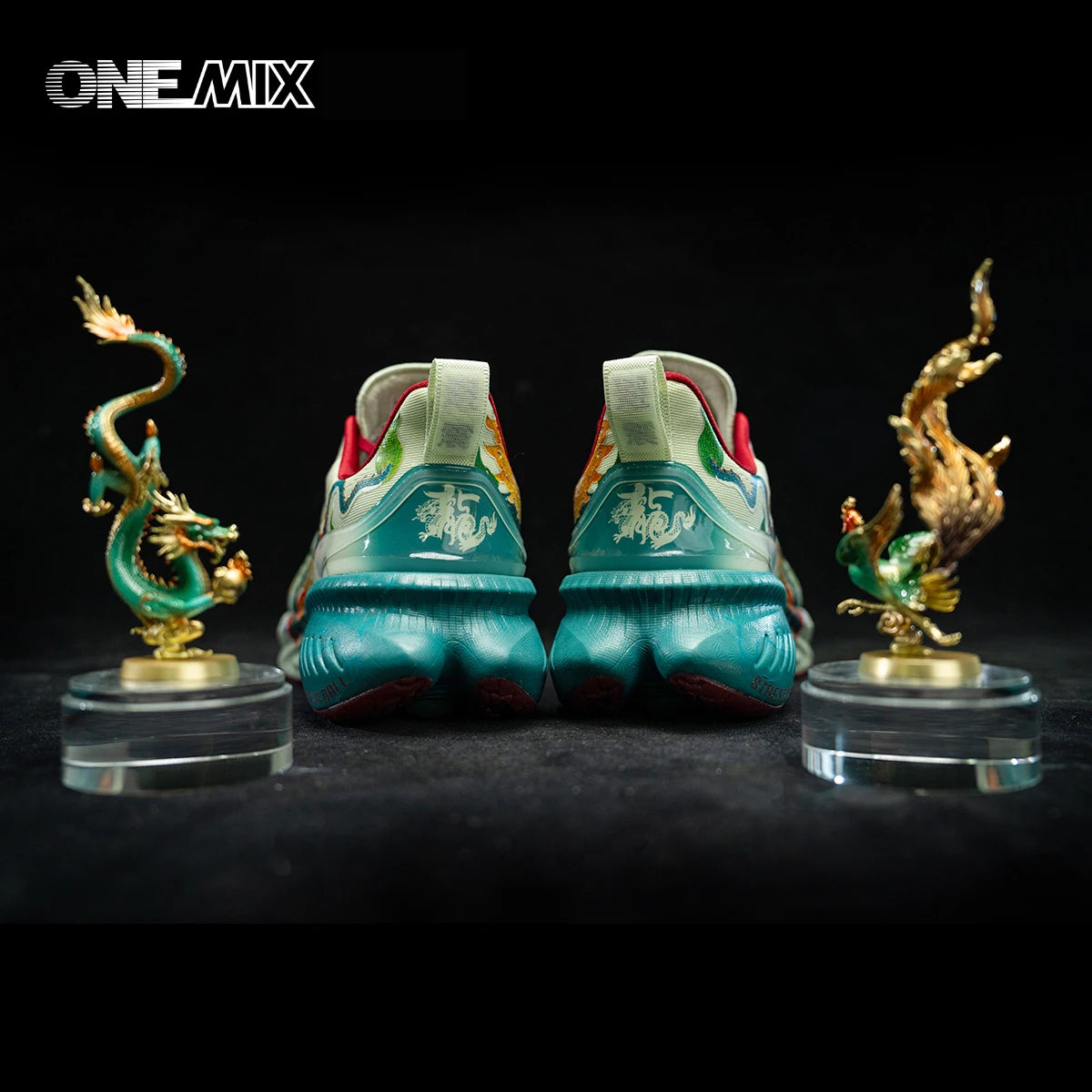 Onemix Original Designers Chinese Style Running Shoes For Men Luxury Women Shoes Breattable Sports Shoes Male Outdoor Sneaker