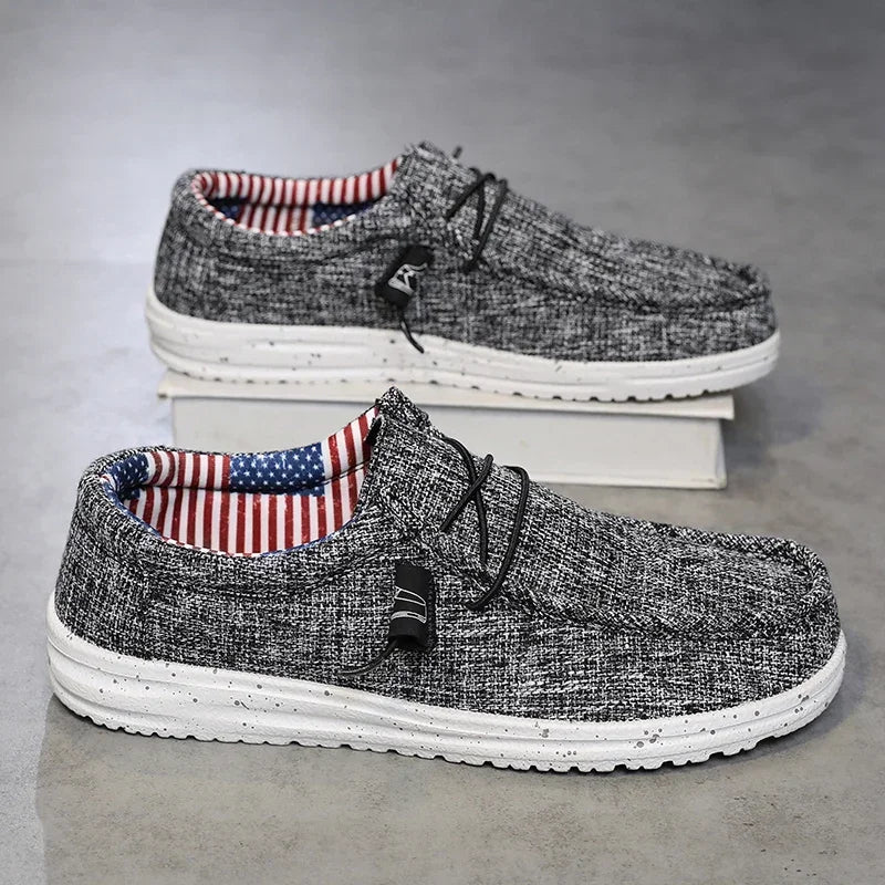 Men's Mesh Loafers Autumn Mens Vulcanized Shoes Breathable Lightweight Hiking Outdoor Sports Shoes Zapato Abierto Scarpa Aperta