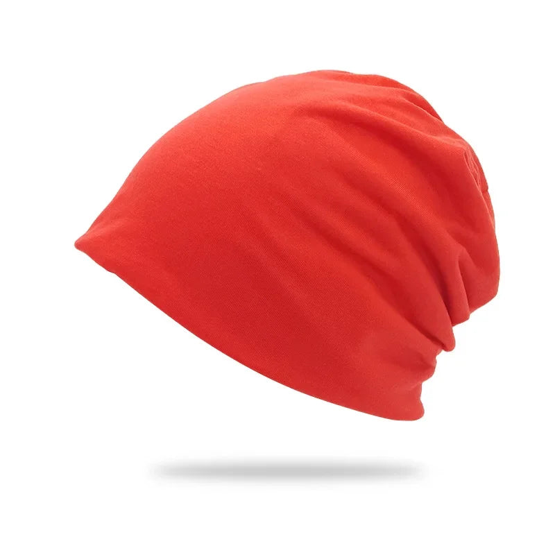 Cotton Slouchy Beanie Hip-Hop Soft Lightweight Running Beanie Adult Dwarf Hat Chemo Cap for Men Women Hip-Hop Sleep Cap Stretchy
