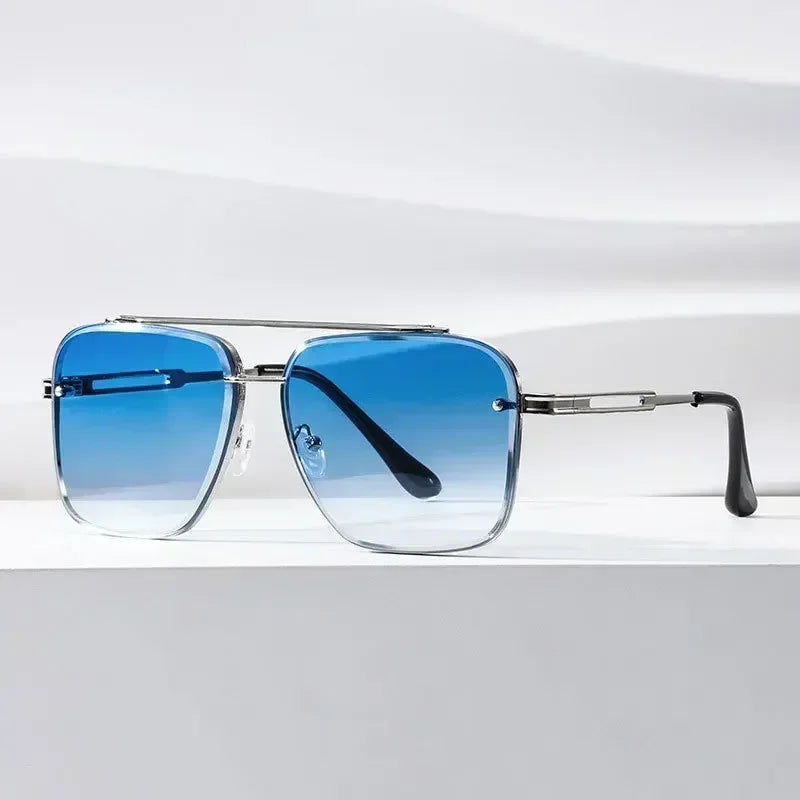 2025 Fashion Square Design Luxury Gafass Sun Men Women Flight Seven Rock Mach Mach Sex Style Gradiente Gafas de sol de piloto Oculos de Sol