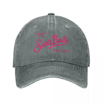 Fashion S-Saint B-Barth Baseball Caps Women Men Snapback Cap Female Male Visors Sun Hat Unisex Adjustable Cotton Trucker Hats