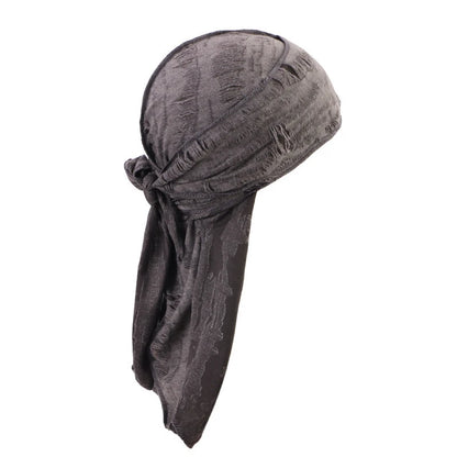 Lange staart unisex volwassen jersey doo rag durag bandanas cap piraat hoed tulband mannen hiphop hoofdband motorrijder headwrap dames hoofddeksels