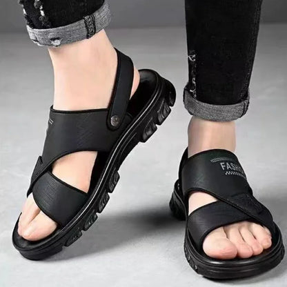 Beach Shoes for Men Non-slip Big Size Luxury 2025 Stylish H Clearance Sale New Arrival Fashion Breathable Adult Eva Man Sandals