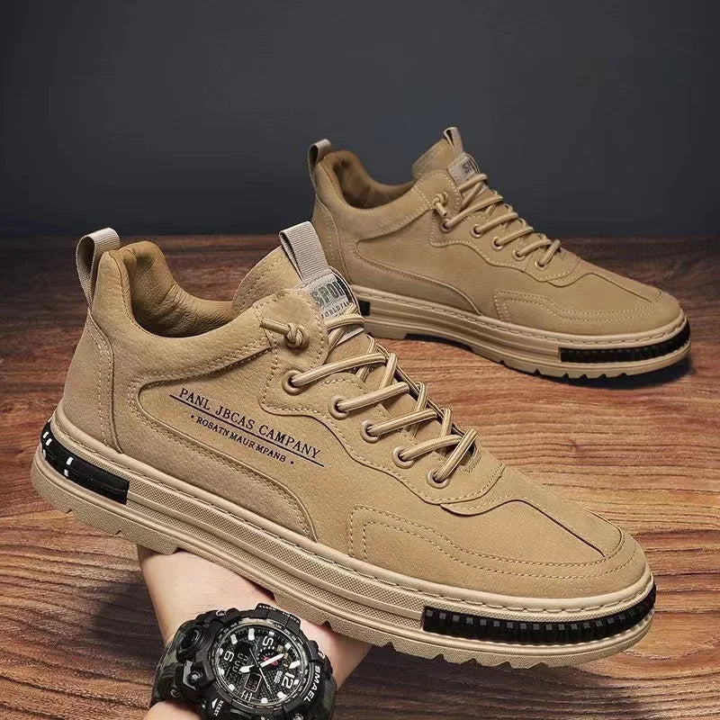 Trend Men Sneakers Outdoor Niepoślizgowe buty turystyczne dla mężczyzn Wygodne buty robocze luksusowe luksusowe platforma Mężczyzny kostki 2024 NOWOŚĆ