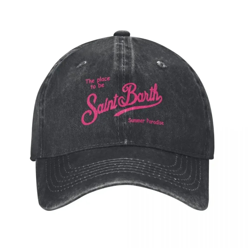 Fashion S-Saint B-Barth Baseball Caps Women Men Snapback Cap Female Male Visors Sun Hat Unisex Adjustable Cotton Trucker Hats