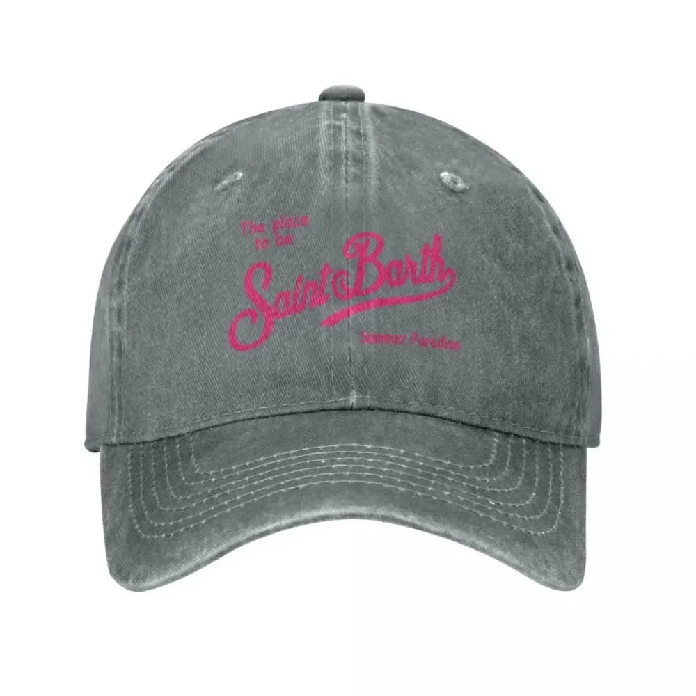 Fashion S-Saint B-Barth Baseball Caps Women Men Snapback Cap Female Male Visors Sun Hat Unisex Adjustable Cotton Trucker Hats