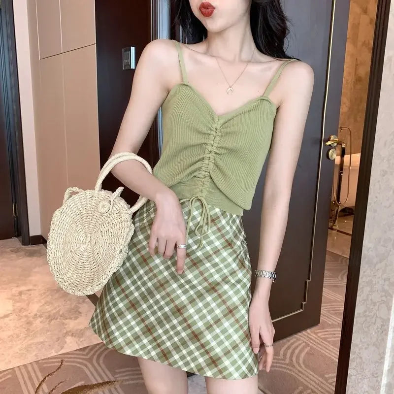 Office Female Outfits Y2k Streetwear Summer Fashion 2025 Clothing Trend Chic and Elegant Festival Women's Two Skirt Piece Set
