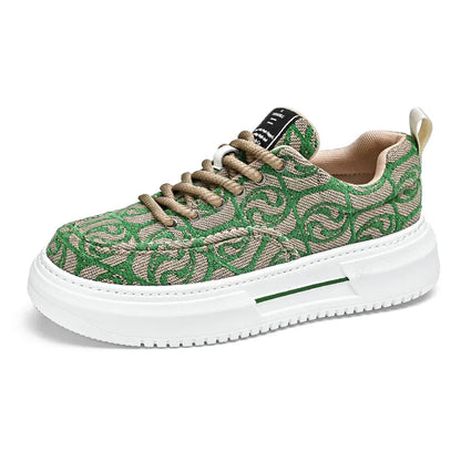 Lenkkarit miehet Uudet muotijäljet Miesten foorum Canvas Shoes Low Top Design Rale Leafers litteä vulkanoidut kengät miehet jalkineet