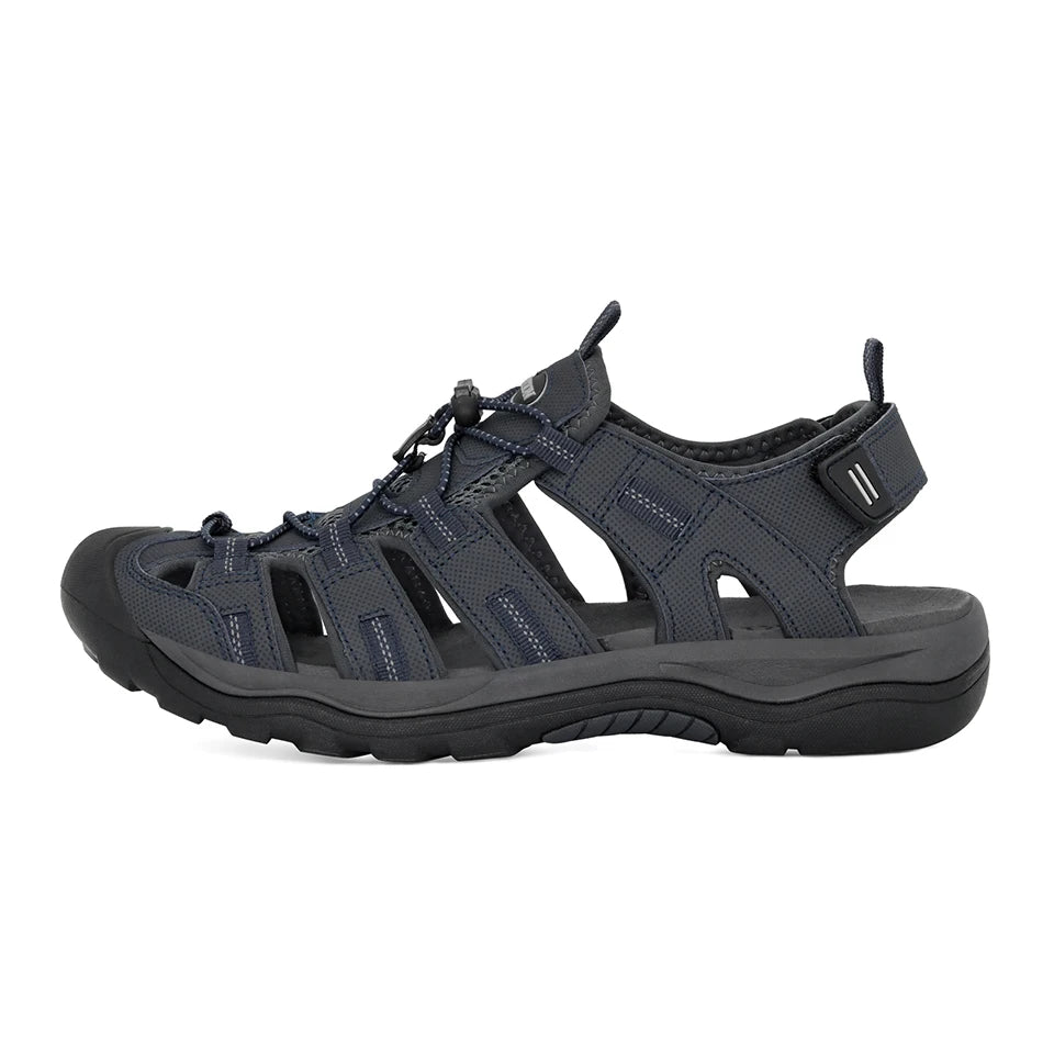GRITION Men Sandals Outdoor Fashion Summer Beach Shoes Male Casual Hiking Rubber Trekking Non Slip Breathable Size 46 2021 Hot