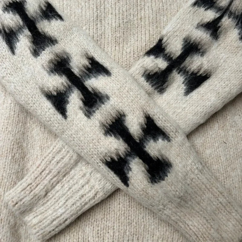2024 American Street Retro Personalized Cross Wool Genser menn