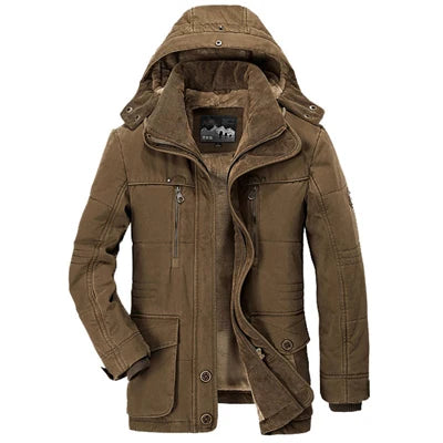 Winter Men's Warm Padded Jackets Fashion Man Mountain Ski Thicken Parkas Overcoats Men Windbreaker Heated Warm Jackets Clothing