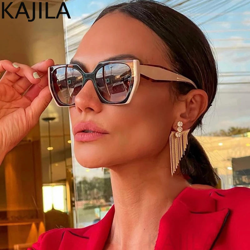 Fashion Cat Eye solbriller Kvinder 2025 Luksusmærke Design Vintage Square Punk Sun Glasses For Ladies Shades Retro Eyewear UV400