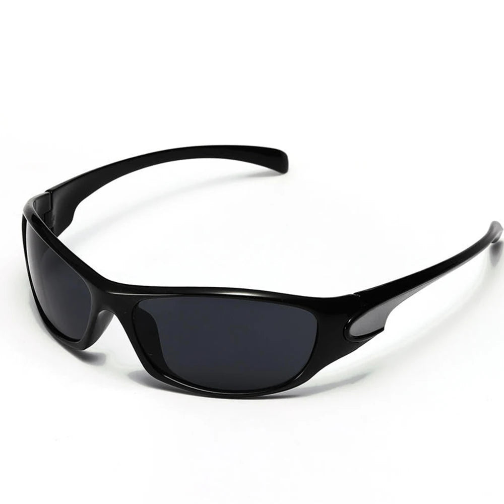 Gafas de sol de plata para hombres Ciclismo de sol al aire libre Sport Sun Gases Mujeres Vintage Vintage Handy Punk Goggle Eyewear 2000S Estética