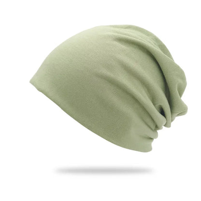 Cotton Slouchy Beanie Hip-Hop Soft Lightweight Running Beanie Adult Dwarf Hat Chemo Cap for Men Women Hip-Hop Sleep Cap Stretchy