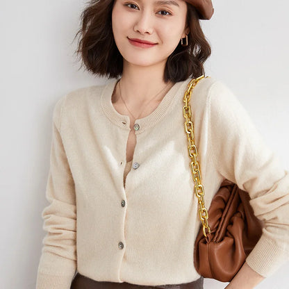 Kobiety sweter sweter o Neck Spring Autumn Knitted kaszmirowe Cardigany Solidne damskie swetry damskie 2022