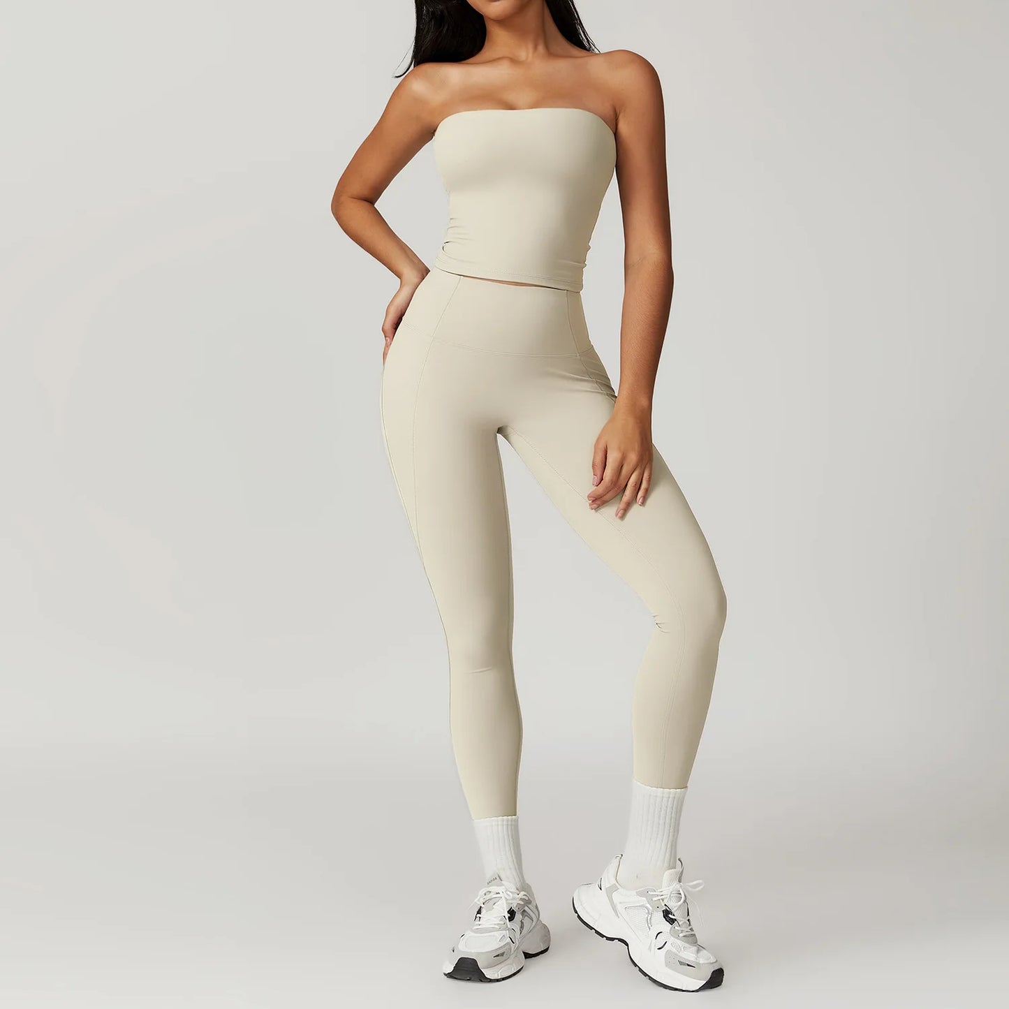 Women's Clothes 2pcs Gym Yoga Suit Sports Set Workout Tracksuit Breathable Sexy Bra Fitness Bell-bottoms Leggings Athletic Wear