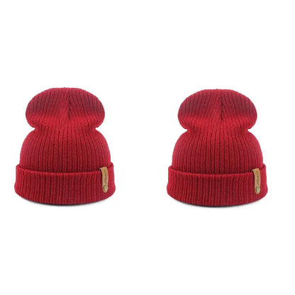 Brand Oohmy Knitted Hats for Men Women, Skullies Caps, Warmer Bonnet, Casual Cap, Monochromatic, Male and Female, Winter, 2024