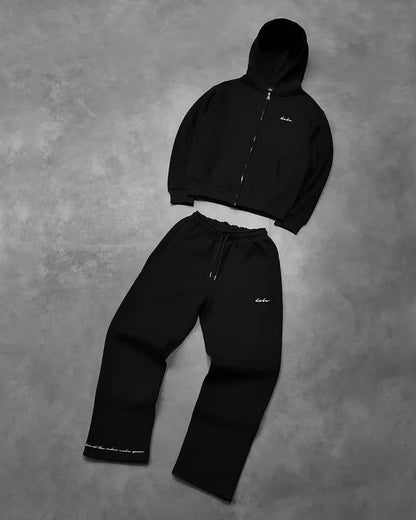 Y2K Men Kleidung Set Street Retro Gothic Trainingsanzug Harajuku Trend Hip Hop Persönlichkeit Muster Stickrückgang übergroßer Trainingsanzug