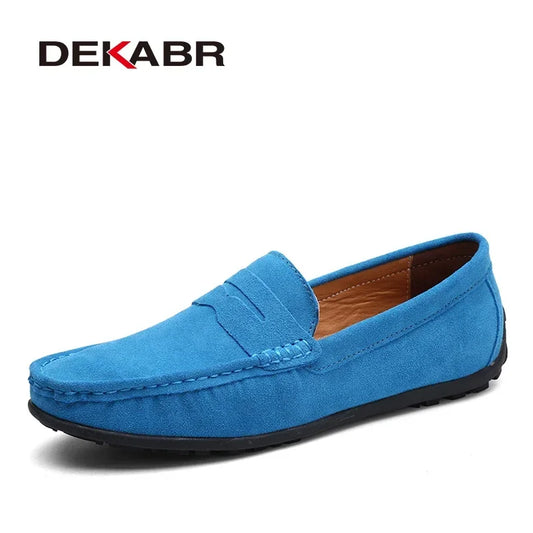 Dekabr Brand Fashion Fashion Summer Micelers morbido Maresini vere in pelle vera di alta qualità scarpe casual piatte per uomini traspiranti scarpe da guida