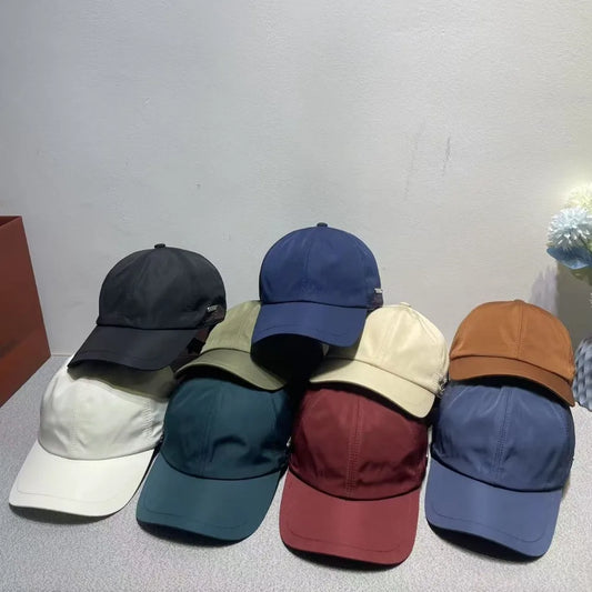 Brev av høy kvalitet brodert baseballhette, solbeskyttelse Duckbill cap, uformell allsidig solhatt for menn og kvinner