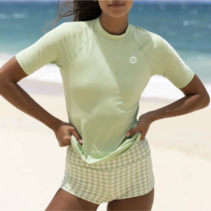 Women's Surfing Shirt CAMO Lycra Rashguard  Sportswear Beach UV Protection Swimwear UPF50 Clothes