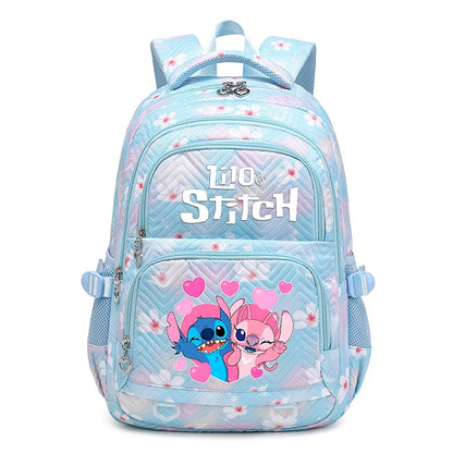 Lilo Stitch Waterproof Large Capacity Backpack for Women Girls Daypack Lightweight Schoolbag Casual Travel Knapsack