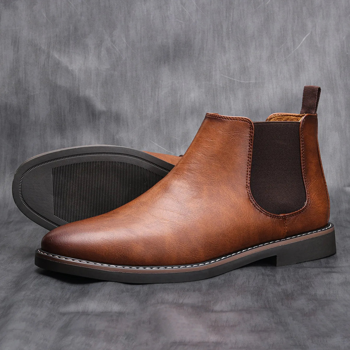 40 ~ 46 Men Chelsea Boots Brand Retro Comfortabele mode Men -laarzen