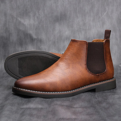 40 ~ 46 Men Chelsea Boots Brand Retro Comfortabele mode Men -laarzen