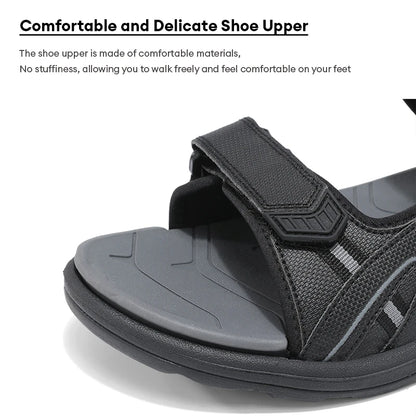 Men's Trendy Outdoor Casual Sandals Breathable Non Slip Sports Beach Water Shoes with EVA Comfortable Soft Sole