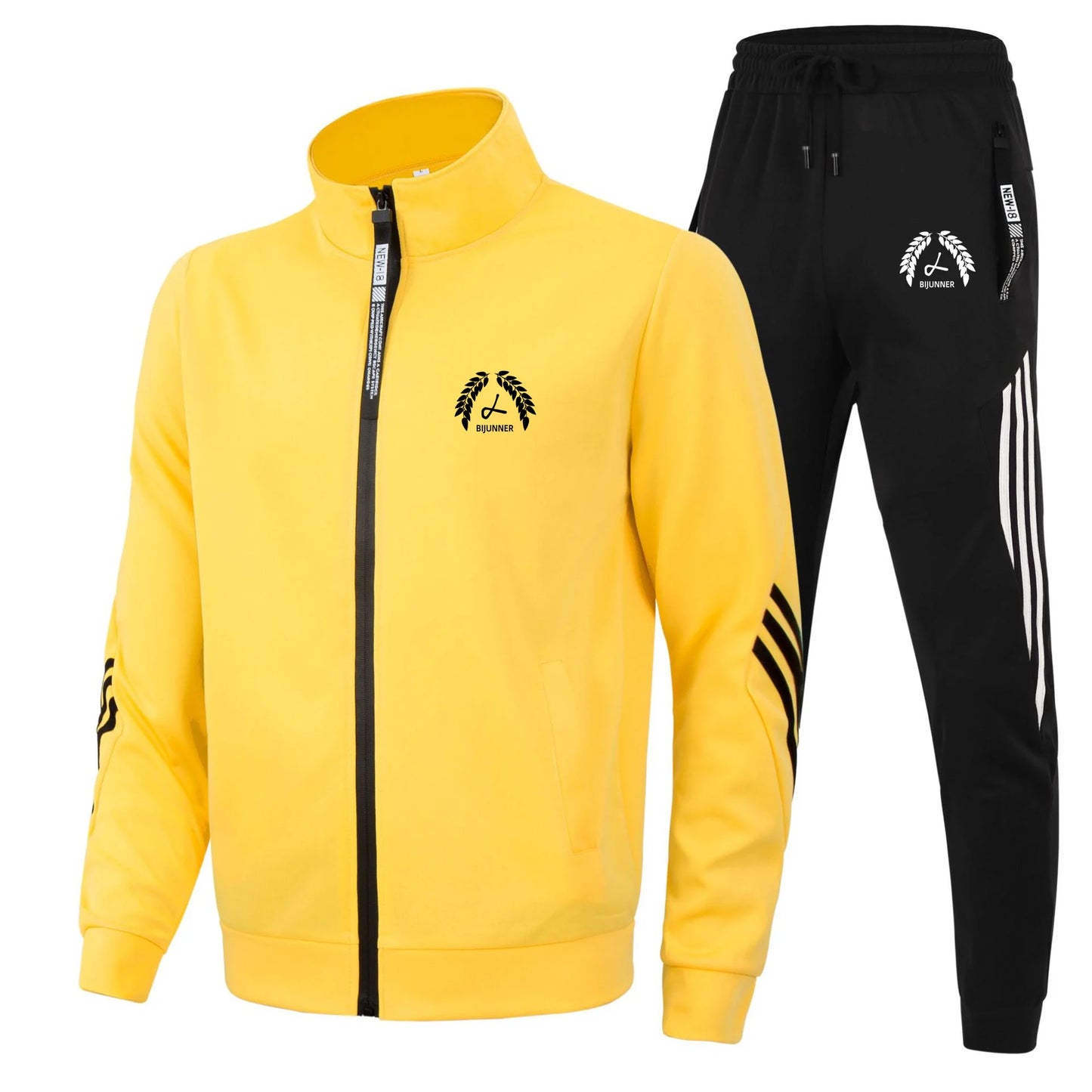 2024 رجال جدد يديرون مجموعات من قطعتين zip up cardigan Stand Stack Jacket Sweatshirt+Pants مجموعات للجنسين للملابس الرياضية الربيع