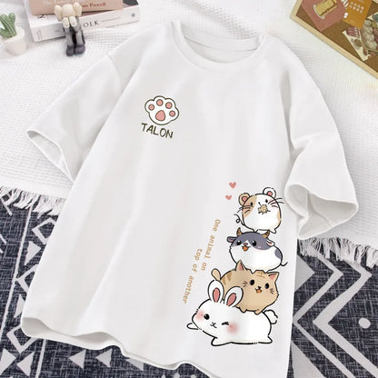 Japansk söt hamster stil söt tryck dagligen slit