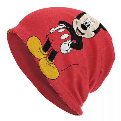 Disney Mickey Mouse Minnie Skullies Beanies Caps For Men Women Unisex Street Winter Warm Knitting Hat Adult Bonnet Hats