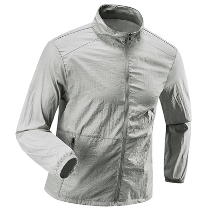Plus Size 7XL 8XL Summer Hiking Jackets Men Fishing Cycling Hooded Gym Running Coat Outdoor Sun-Protective Thin Jacket Clothing