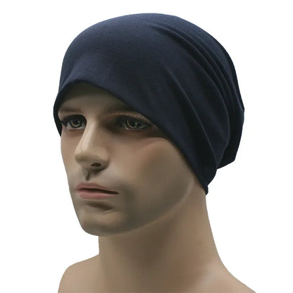 Sombreros de primavera para mujeres Gorro delgado Capa tejida Girl Autumn Cool Candy Color Geanie Hombres Pila de algodón Capa de pila Capa informal