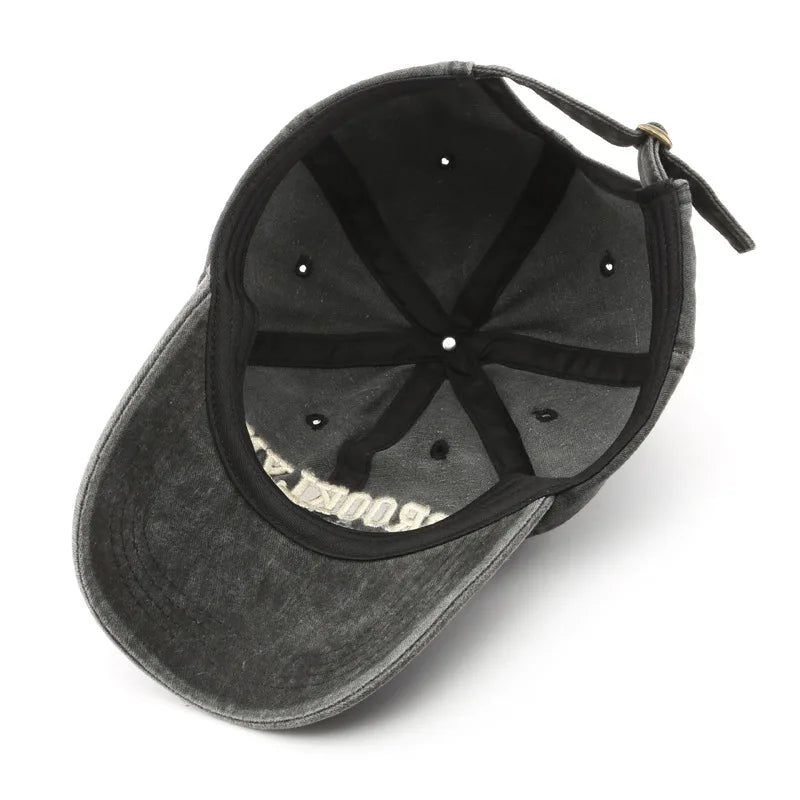 Retro Brooklyn Letter Embroidery Baseball Caps Spring Summer Men Women Cotton Justerbar Casual Hat Hip Hop Streetwear Sun Hats