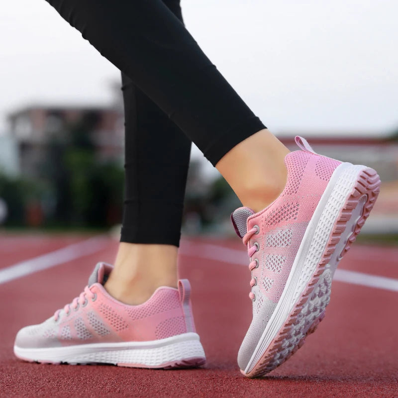 2024 Mujeres zapatos deportivos plataforma de moda zapatillas de zapatillas de primavera de invierno