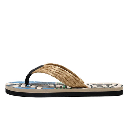 Män strand flip flops 2024 sommar utomhus promenad pool hav sandaler mode dusch tofflor hus skor