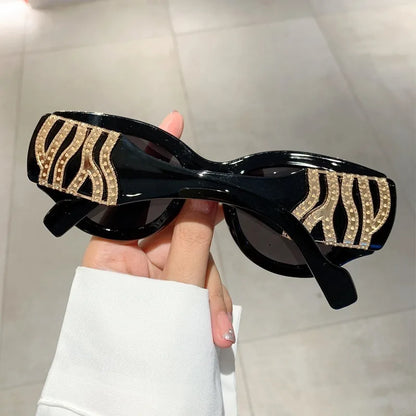 Velké rámové kočičí oční sluneční brýle Ženy módní vintage trendy trendy sluneční brýle punkové nadměrné luxusní značky návrhář značky sexy dámy odstíny