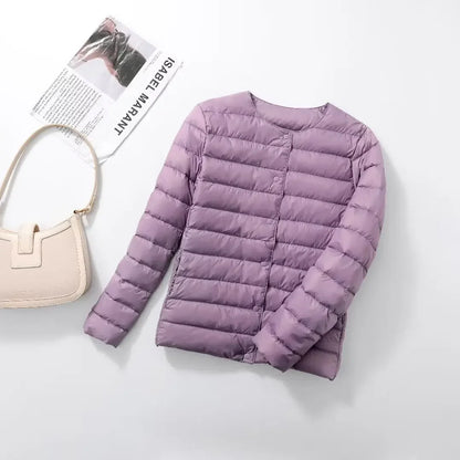 Plus size 2023 Nuova autunno inverno da donna calda Duck White Down Slim Down Slim Down Female Fashion Ultra leggero Paintoni da palla confezionabile