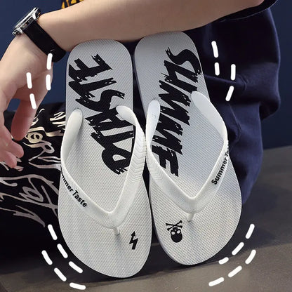 كلاسيك رجل Flip Flops Summer Summer Slims Slides Slippers Slippers Boys Beach Flats Fery Leisure Standals Chanclas de Hombre